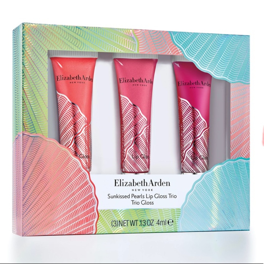 Elizabeth Arden Sunkissed Pearls Lip Gloss Trio NIB set